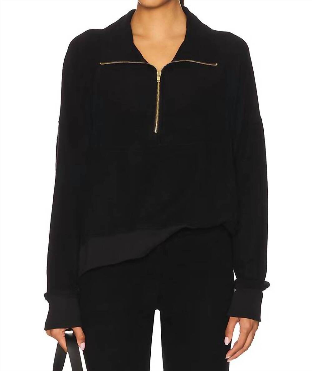 NEW MICHAEL LAUREN fira raglan pullover in black